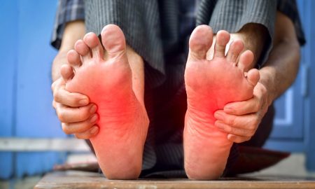 Tingling and burning sensation in feet from nerve pain